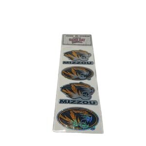 NEW NOS Vintage Y2K Deadstock Missouri‎ Tigers Mizzou Football Prism Stickers